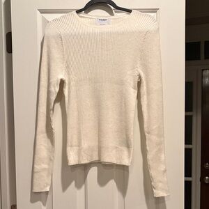 NWT Old Navy SoSoft Lite white sweater, size L